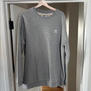 Adidas Men's Crewneck Gray Sweater